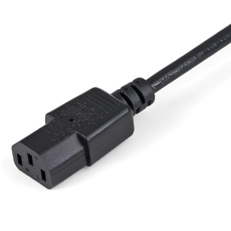 Startech extensor alargador de 1m para cable de alimentacion de ordenador - c14 a c13