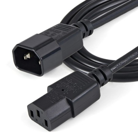 Startech extensor alargador de 1m para cable de alimentacion de ordenador - c14 a c13