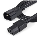Startech extensor alargador de 1m para cable de alimentacion de ordenador - c14 a c13
