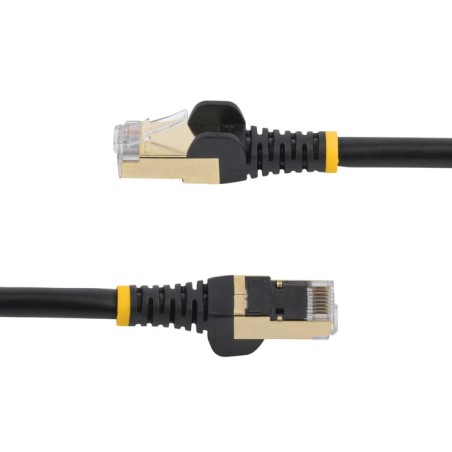Startech cable de red 2m ethernet rj45 cat6a blindado stp - cable sin enganche snagless - negro