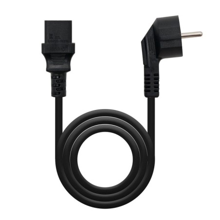 Nanocable cable de alimentacion cpu - shucko cee7 macho a c-13 hembra 3m - negro