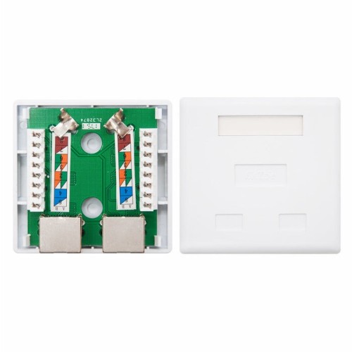 Nanocable roseta de superficie rj45 cat.5e ftp 2 tomas