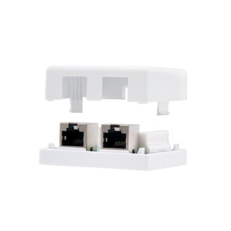 Nanocable roseta de superficie rj45 cat.5e ftp 2 tomas