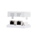 Nanocable roseta de superficie rj45 cat.5e ftp 2 tomas