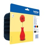Tinta brother original lc121 black + 3 colores