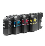 Tinta brother original lc121 black + 3 colores