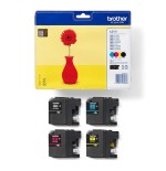 Tinta brother original lc121 black + 3 colores