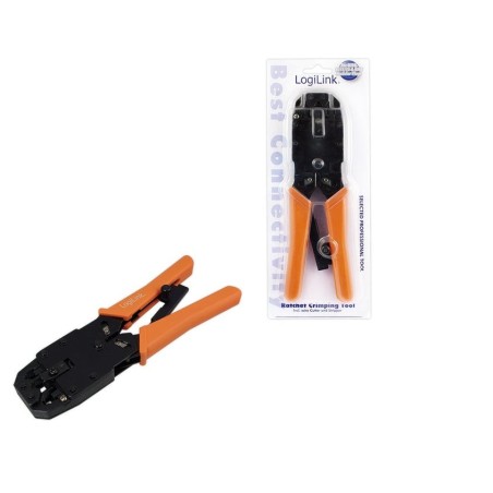 Logilink crimpadora rj45 / rj12 naranja