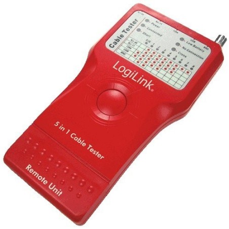 Logilink wz0014 tester 5in1 rj45 / rj11 / usb / bnc / ieee1394