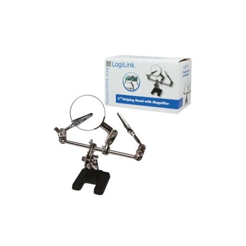 Logilink wz0034 lente de aumento y lupa negro, acero inoxidable