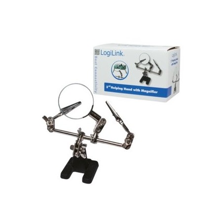 Logilink wz0034 lente de aumento y lupa negro, acero inoxidable