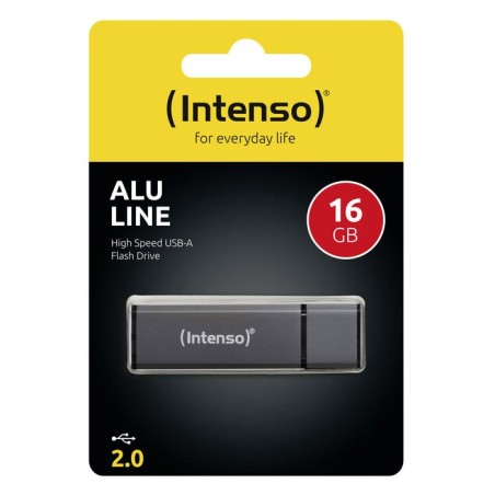 Pendrive intenso 16gb usb2.0 alu line antracita
