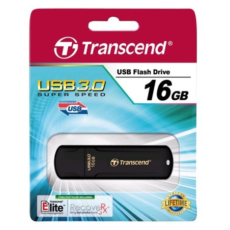 Pendrive transcend 16gb usb 3.0 negro