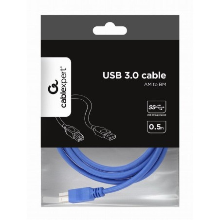 Gembird cable usb 3.0  a/b (impresora) 1.8m  azul  ccp-usb3-ambm-6