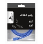 Gembird cable usb 3.0  a/b (impresora) 1.8m  azul  ccp-usb3-ambm-6
