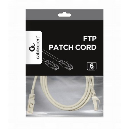 Gembird cable de red ftp cat6 awg26 2m gris  pp6-2m