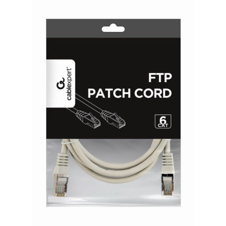 Gembird cable de red ftp cat6 awg26 15m gris  pp6-15m