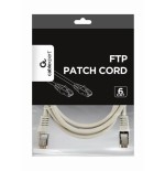 Gembird cable de red ftp cat6 awg26 15m gris  pp6-15m