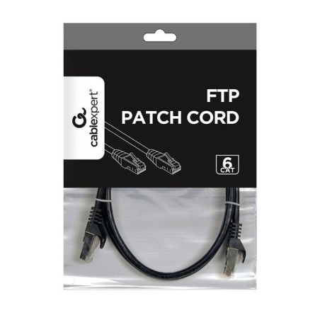 Gembird cable de red ftp cat6 awg24 1m negro