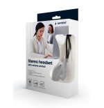 Gembird auricular diadema con micro jack negro mhs-123