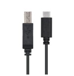 Nanocable cable de impresora usb-b 2.0 macho a usb-c macho 1m
