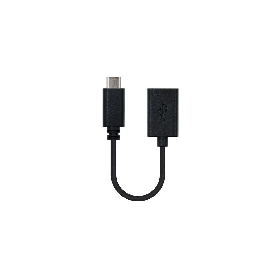 Nanocable cable usb-c 2.0 macho a usb-a hembra 15cm