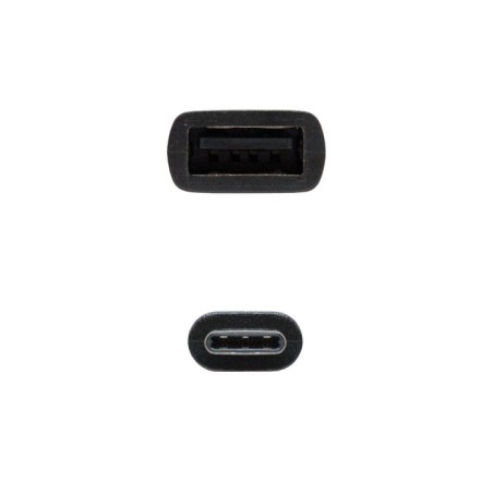 Nanocable cable usb-c 2.0 macho a usb-a hembra 15cm