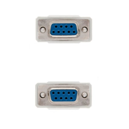 Nanocable cable serie modem db9 hembra a db9 hembra 1.80m - beige