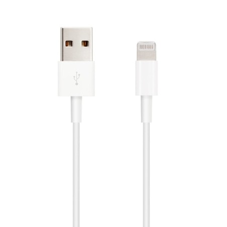Nanocable cable usb-a 2.0 macho a lightning macho 1m - blanco