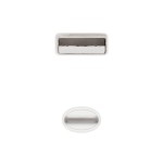 Nanocable cable usb-a 2.0 macho a lightning macho 1m - blanco
