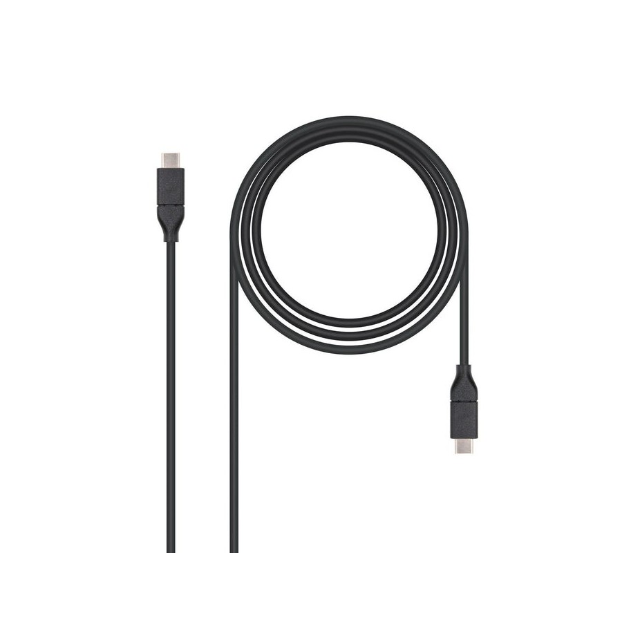 Nanocable cable usb-c 3.1 gen 2 10gbps macho a usb-c macho 1m
