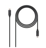 Nanocable cable usb-c 3.1 gen 2 10gbps macho a usb-c macho 1m