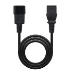 Nanocable cable de alimentacion cpu c13 hembra a c14 macho 1.50m - negro
