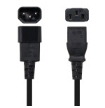 Nanocable cable de alimentacion cpu c13 hembra a c14 macho 1.50m - negro
