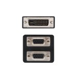 Cable bifurcador dvi a vga, dvi/m-2xhdb15/h, 20 cm
