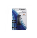 Approx cargador de coche appusbcarb 1xusb input 12-24vdc 5v/1a negro