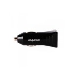 Approx cargador de coche appusbcar31b 2xusb negro