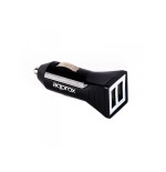 Approx cargador de coche appusbcar31b 2xusb negro
