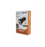 Approx cargador de coche appusbcar31b 2xusb negro