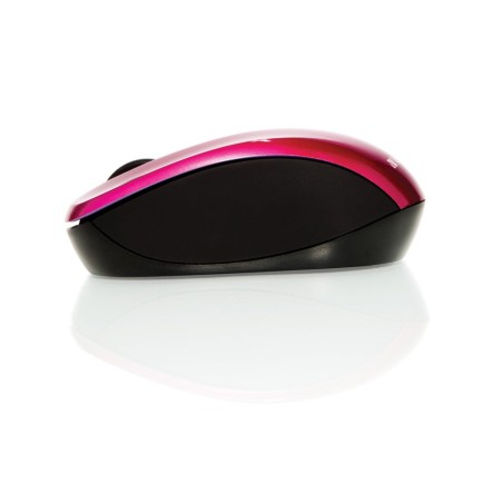 Verbatim ratón go nano inalámbrico 1600ppp compacto ambidiestros receptor usb fucsia