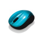 Verbatim ratón go nano inalámbrico 1600ppp compacto ambidiestros receptor usb azul turquesa