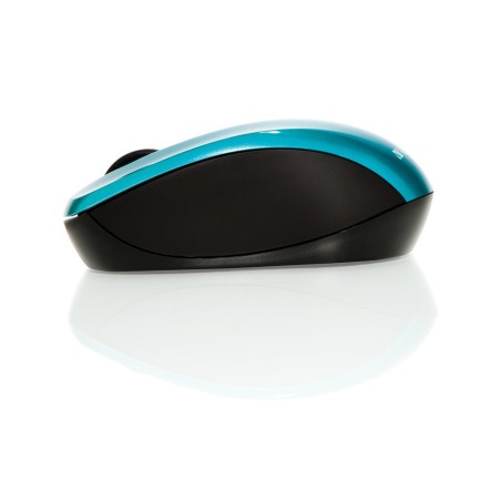 Verbatim ratón go nano inalámbrico 1600ppp compacto ambidiestros receptor usb azul turquesa