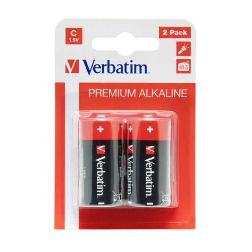 Pila alcalina lr14 pk2 verbatim