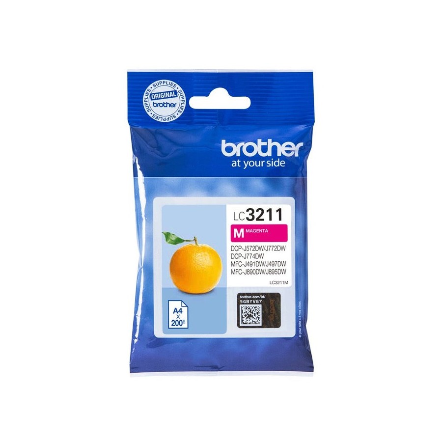 Tinta original brother lc-3211m magenta lc3211m