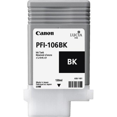 Cartucho canon pfi 106bk negro pfi-106 ipf6400se ipf6300s ipf6400s ipf6300 ipf6350 ipf6400 ipf6450