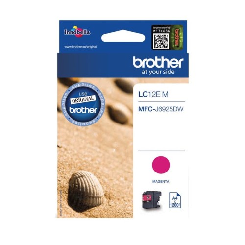 Brother lc12em  capacidad xl  magenta  original  cartucho de tinta