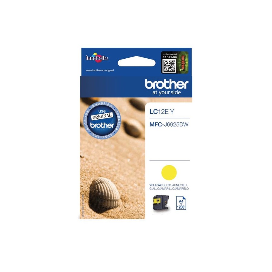 Brother lc12ey  capacidad xl  amarillo  original  cartucho de tinta