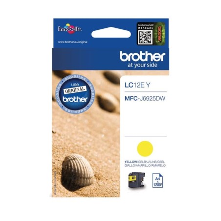 Brother lc12ey  capacidad xl  amarillo  original  cartucho de tinta