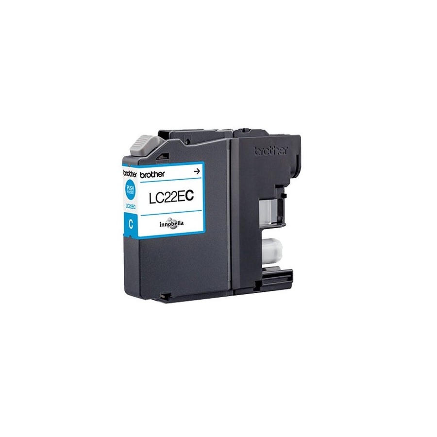Tinta original brother lc22ec xl alta capacidad cian