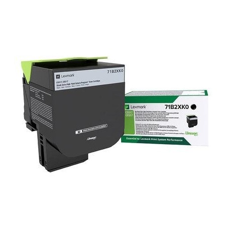 Lexmark cs/cx 517 cartucho de tóner negro de extra alto rendimiento retornable